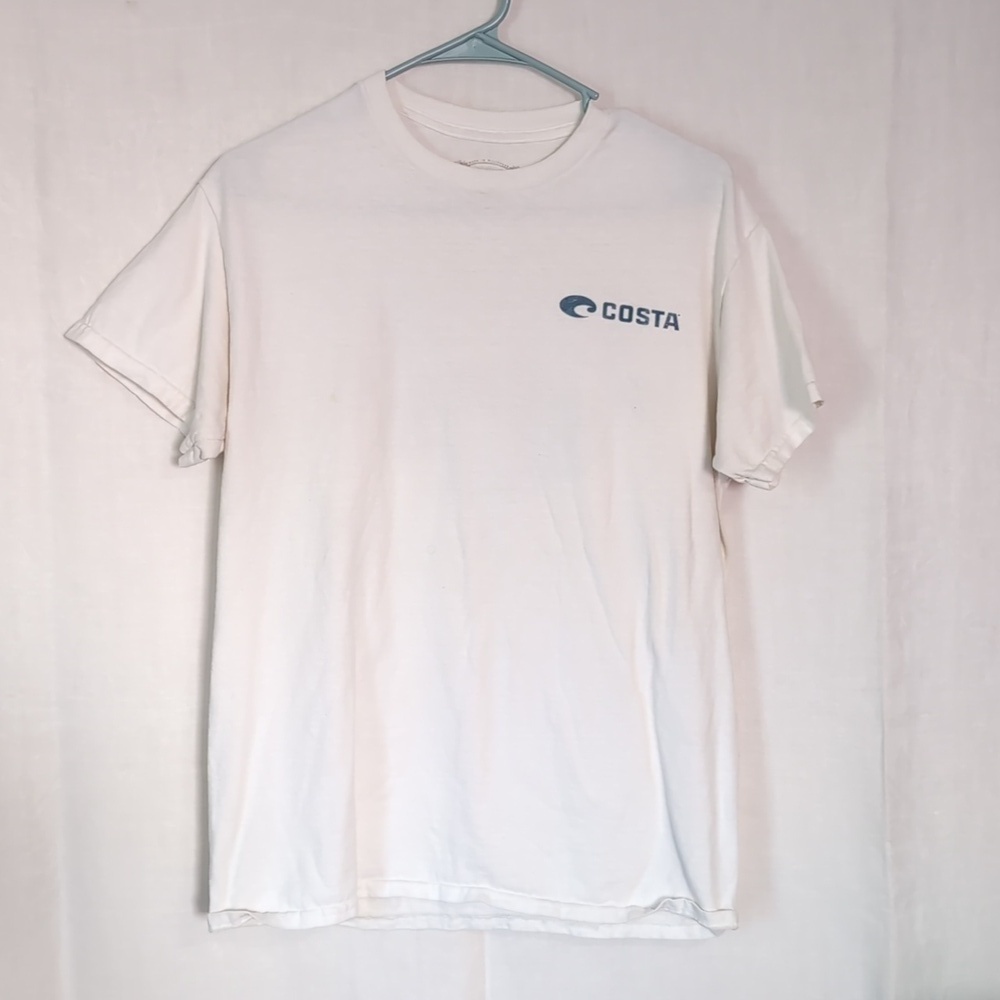 🍉 Costa White Tee Born on the Water Size Medium